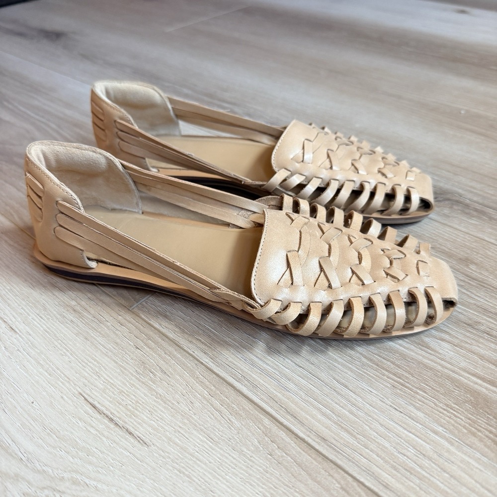 Quince Tan Huarache Women's Sandals Woven 8.5